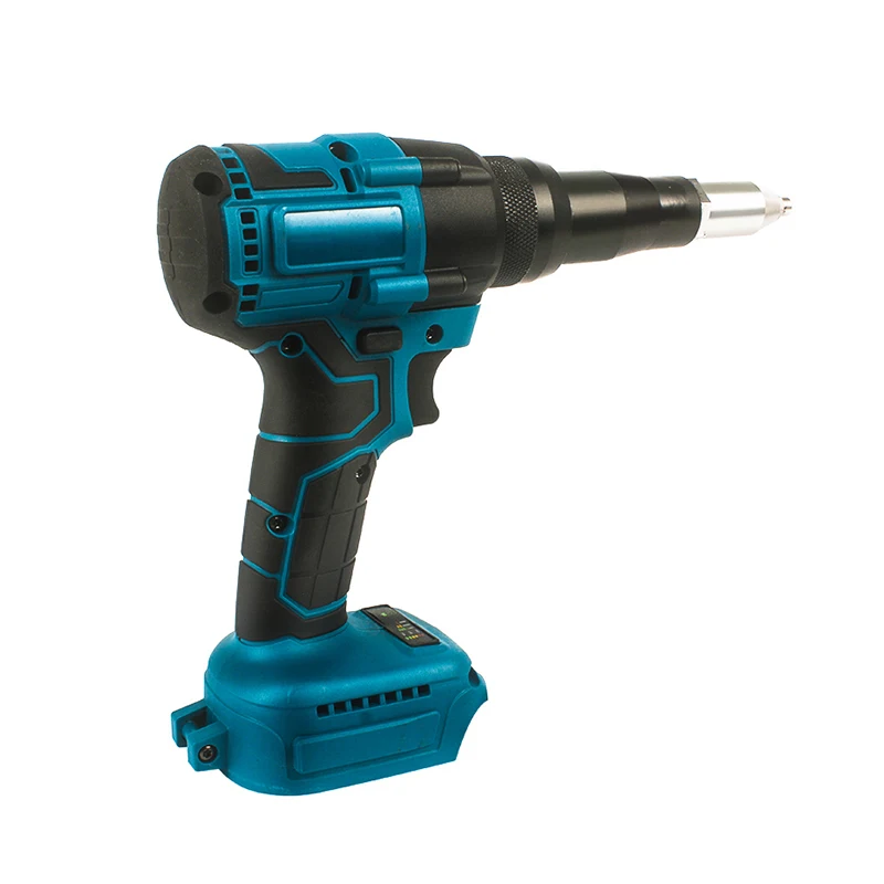 Brushless Electric Rivet Gun 2.4~4.8mm Rivet Nut Gun Automatic Riveting Tool With LED Light For Makita 18V Battery No Battery