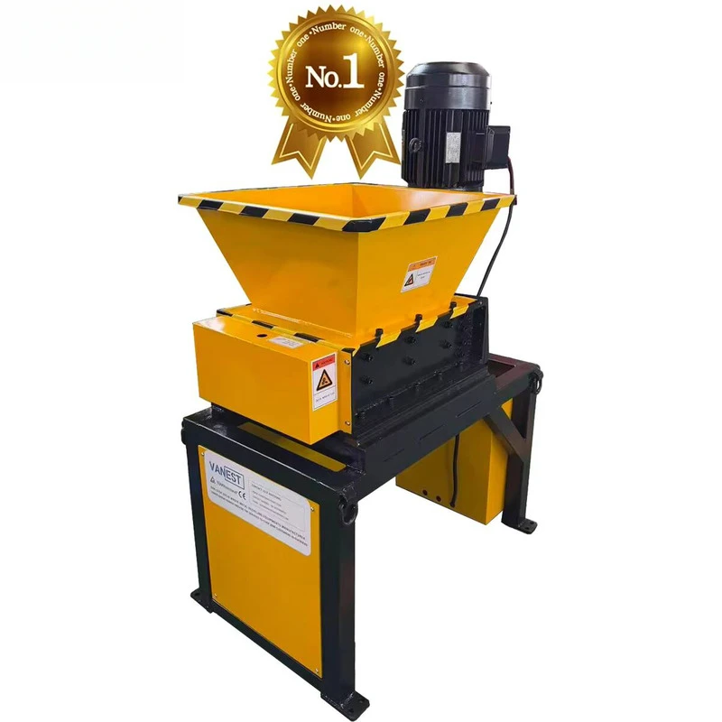 V-EB400 Industrial Small Metal Crusher Scrap Metal Shredder Machine Aluminum Can Crusher Recycling Machine Mini Metal Shredde