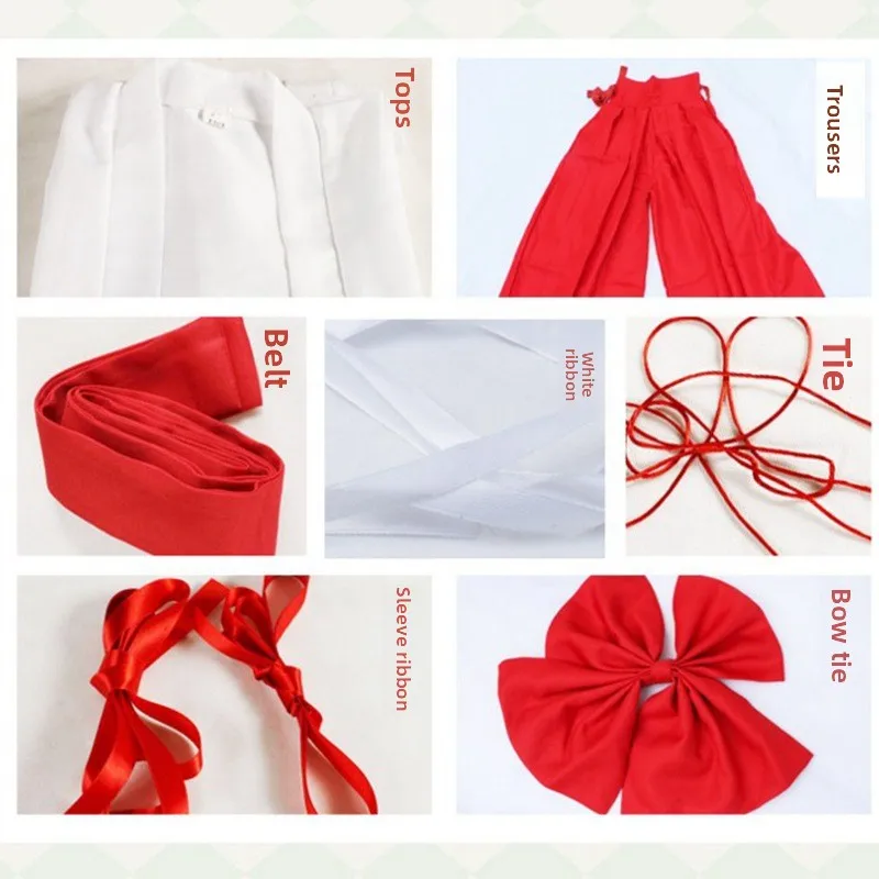 Anime Inuyasha Kiky Kikyō Cosplay Kostüm Hexe Japanischer Kimono Performance Kleidung mit Tops Rock Halloween Uniform Damen Herren