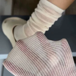 Lolita Long Socks Stockings Women JK Sweet Girls Kawaii Knee High Socks Ballet Style Bandage Bowknot Thigh High Socks Stockings
