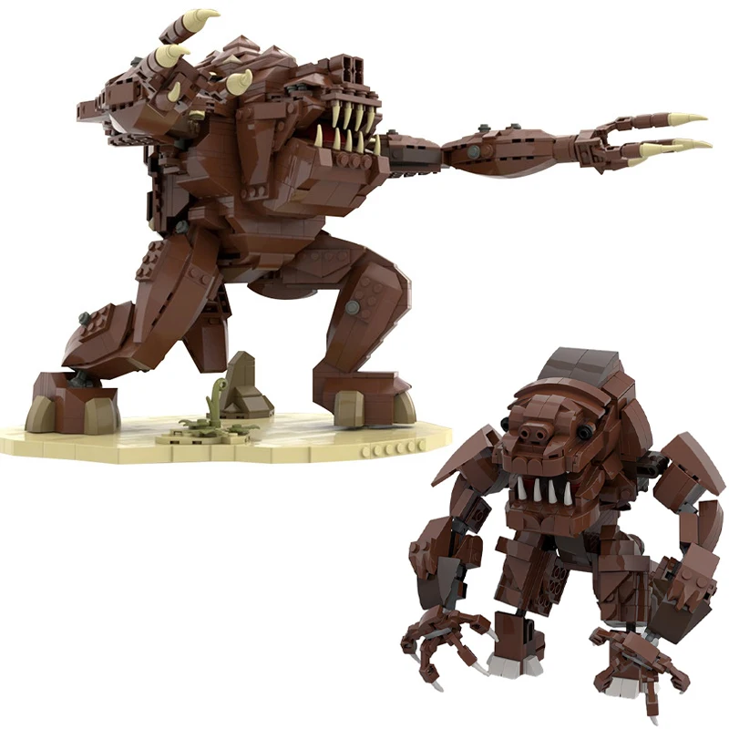 MOC Space Wars Desert Monster Rancors Model Beast Monsters Building Blocks Kits Puzzle Toys for Children Birthday Gift 1057 PCS