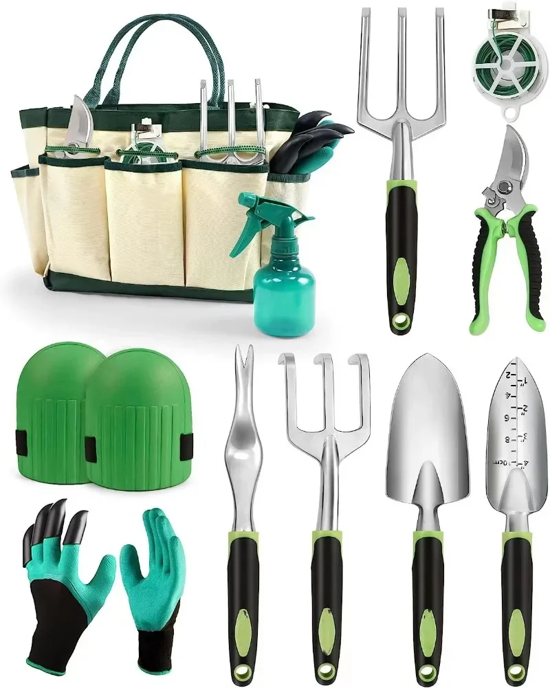 11 pcs steel heavy garden tools juicy bonsai trowel garden hand tools set with bag