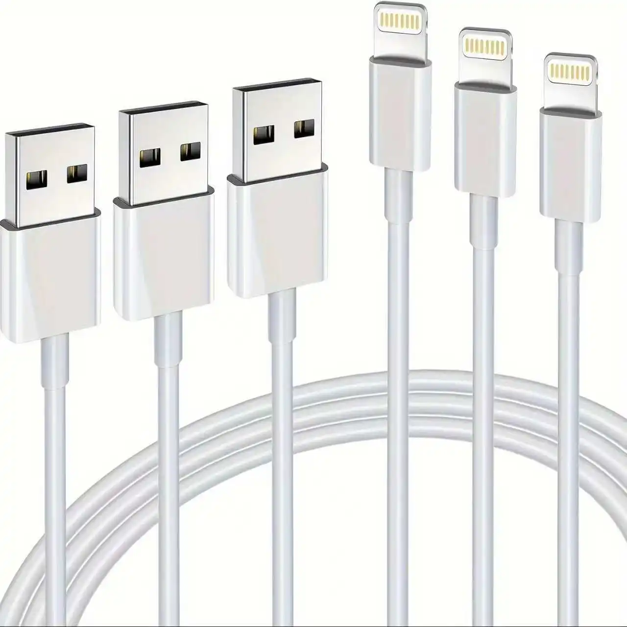 3PCS Usb A To Light… - image
