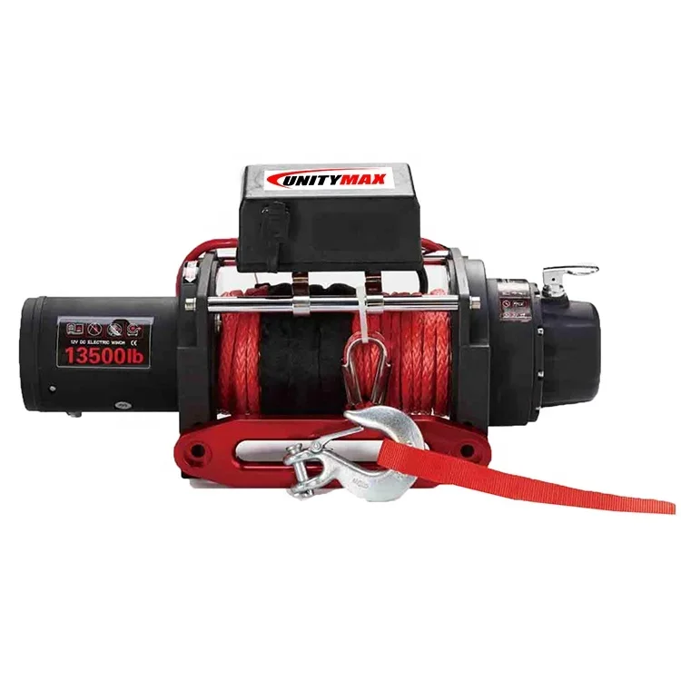 4x4 Accessories Manufacturer Electric Winch 13500lbs With Synthetic Rope Universal