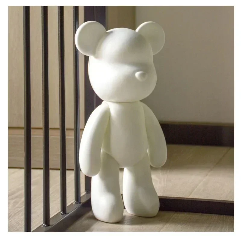 Płynny pigment winylowy figurka niedźwiedzia DIY Graffiti malowanie brutalny niedźwiedź Anime figurki figurka kreatywne zabawki Bearbrick prezenty