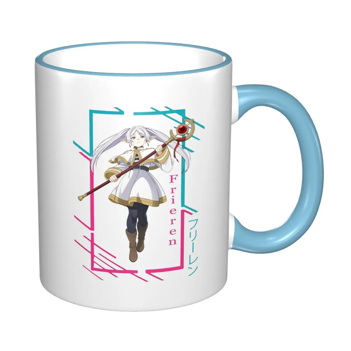 2025 كوب شاي Sousou No Frieren Merch من سلسلة الرسوم المتحركة المضحكة