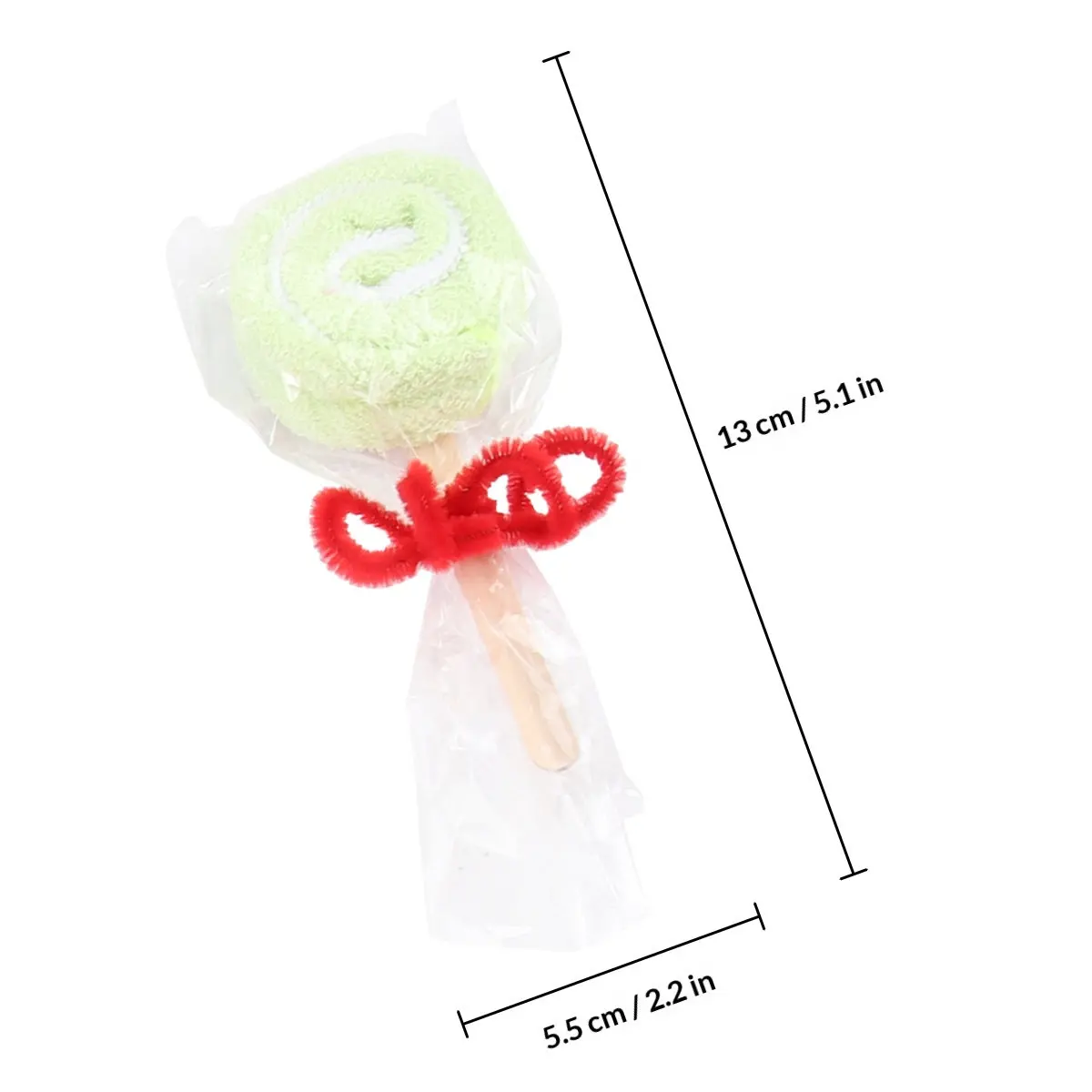 5Pcs Creative Lollipop Design Towel Set Eco Friendly Skin Friendly Soft Decorative Hand Towel Wedding Birthday Gift Holiday