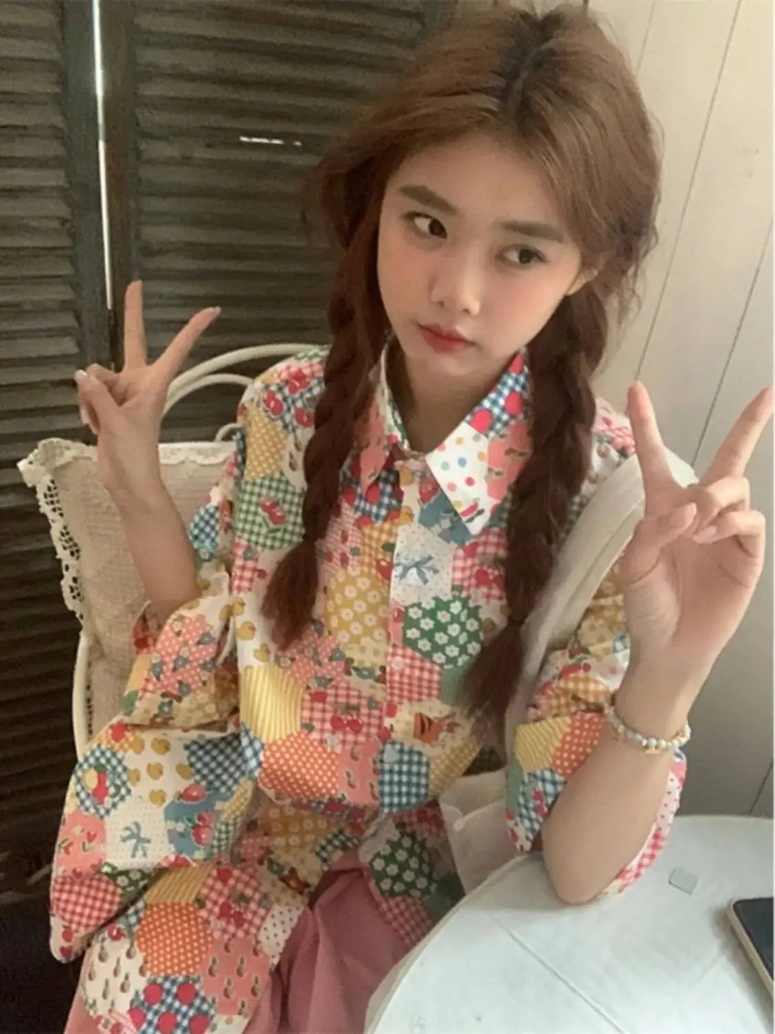 Zomer Nieuwe Sle Dames Loose Fit Bloemenprint Ort Sve Irt Binnenbovenkleding Jeugdig ogend Afslanken Veelzijdig...