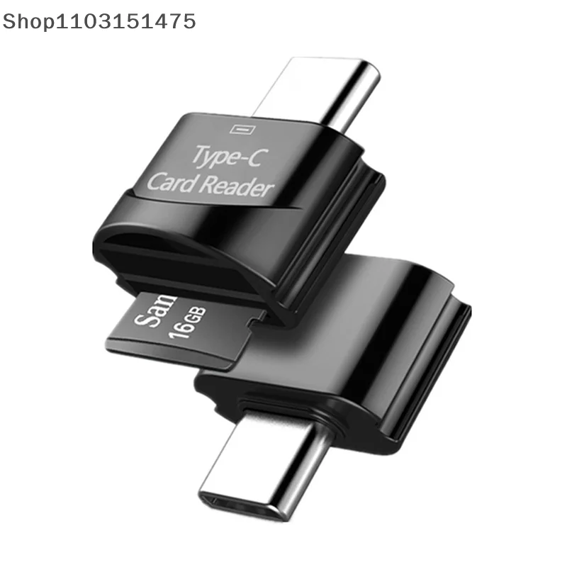 TF-kaartlezer TF-kaart NAAR Type-C-kaartlezer OTG-adapter Geheugenkaart naar USB C Hoge snelheid voor mobiele telefoons Telefoons Laptop B