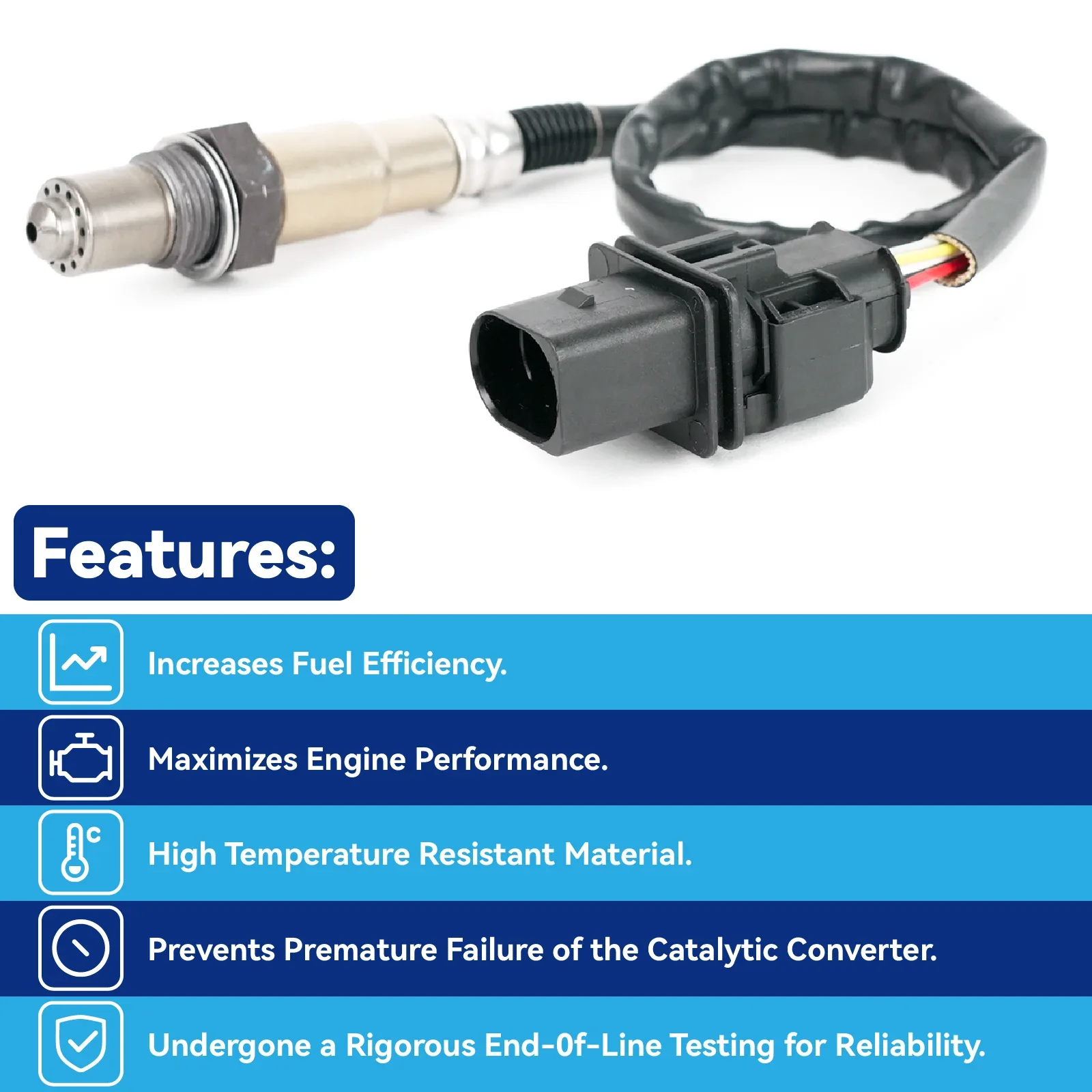 Fotografia 4: Sensor de relação de combustível de ar de alta qualidade Novo OEM Bosch LSU4.9 O2 UEGO Sensor de oxigênio de banda larga para PLX AEM 30-2004 X-Series 0258017025