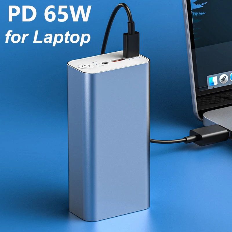 

Power Bank 30000mAh with 76W DC Output PD 65W Fast Charging Powerbank for iPhone Huawei Xiaomi Samsung Laptop Notebook Powerbank