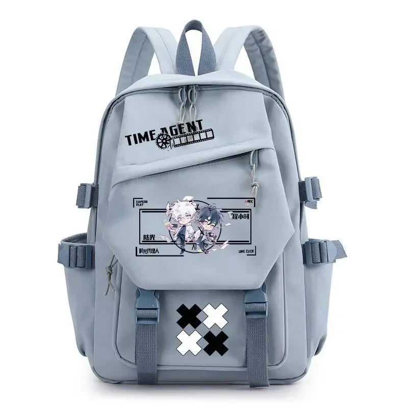 Chibi, Black White Pink Green, Link Click, Student Kids Teens School Bags, Large Capacity Mochilas Anime Backpacks Girls Boys