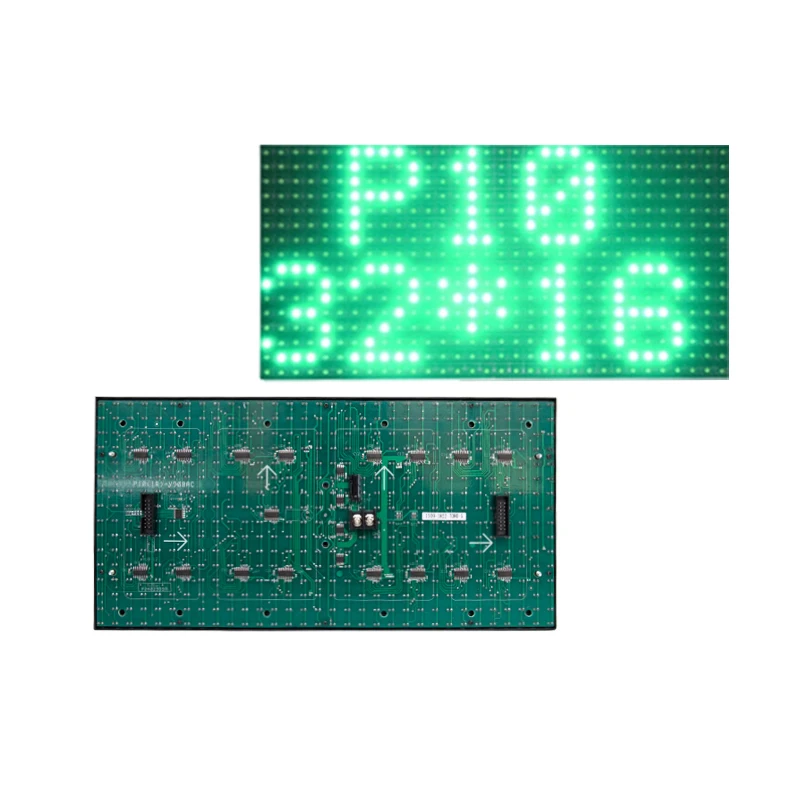 P10 Semi-Outdoor DIP LED Module  Panel Green Color 320*160mm,Single Color
