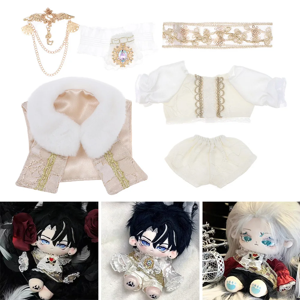 

20CM Clothes Multicolor Change Dressing Game Medieval Prince Suit Playing House Replacement Outfit Mini Shirt Pants Set