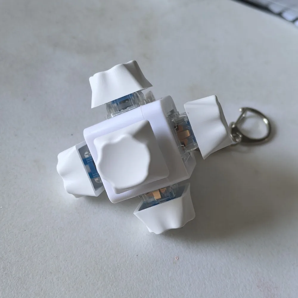 

Новый брелок с изображением кошачьей лапы, граффированный брелок для клавиатуры на палец, снимающий стресс, снимающий стресс, игрушка-щипцы