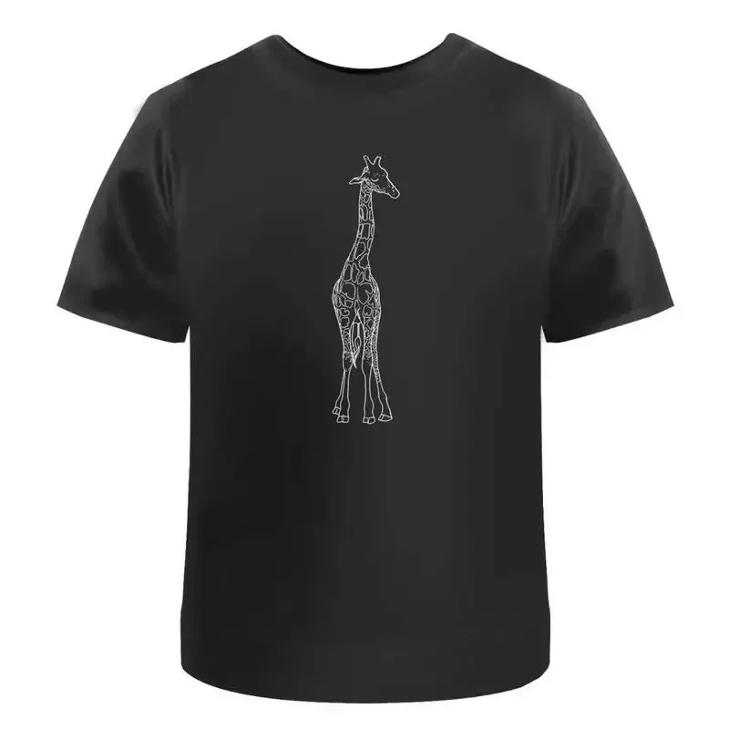 Baby Giraffe Learning To Walk' Cotton T Shirt Ta046495