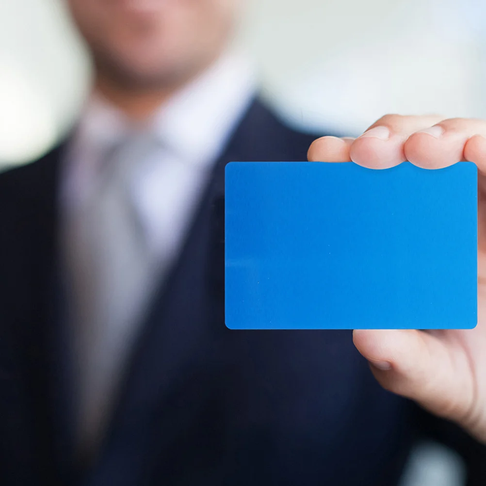 100Pcs Blank Metal Business Cards Aluminum Sheet Name Plate for Custom Engraved Printing Smooth Surface Rustproof