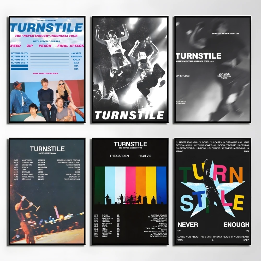 Rock Band T-Turnstile Poster Elegant And Affordable Wall Art Stickers For Dormitory Living Room And Bedroom Spaces