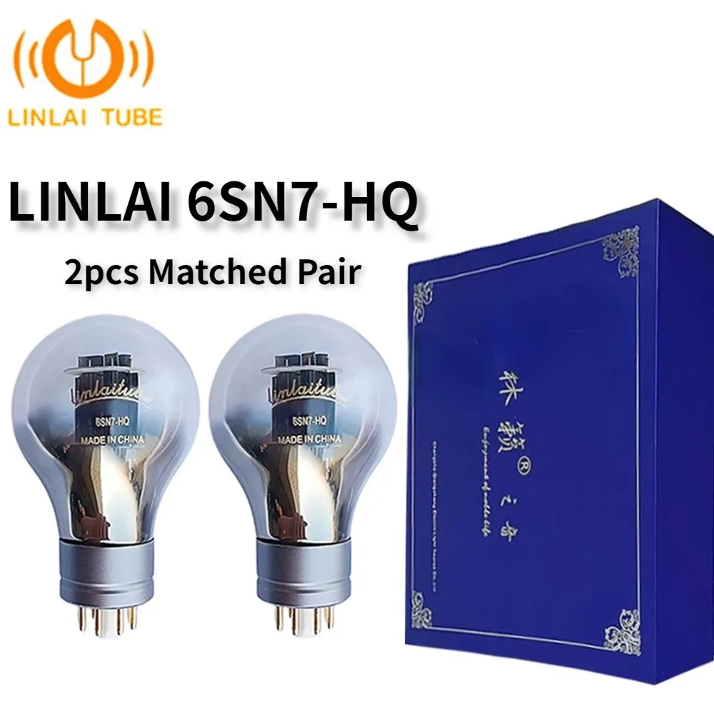 

LINLAI 6SN7-HQ 6SN7T Vacuum Tube Upgrade 6SN7 6H8C 6N8P CV181 HIFI Audio Valve Electronic Tube Amplifier Matched Quad Aogutx