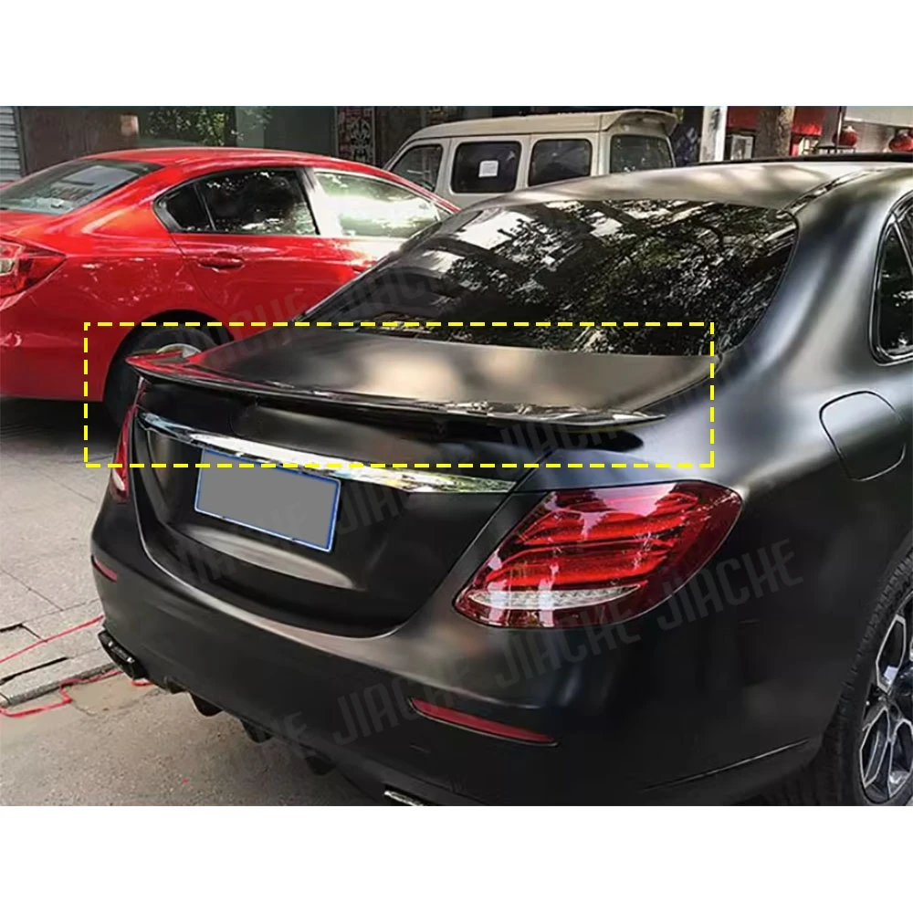 

Карбоновый спойлер на крышку багажника для Mercedes-Benz E-класса W213 E63 AMG Sedan 2017-2019, тюнинг-комплект для стайлинга автомобиля