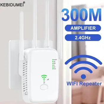 300 Mbps 2.4G Wifi Menzil Tekrarlayıcı Wi-Fi Amplifikatör Ev Ağı Genişletici Wi-Fi AP Modu Genişletici Uzun İnternet WPS Yönlendirici