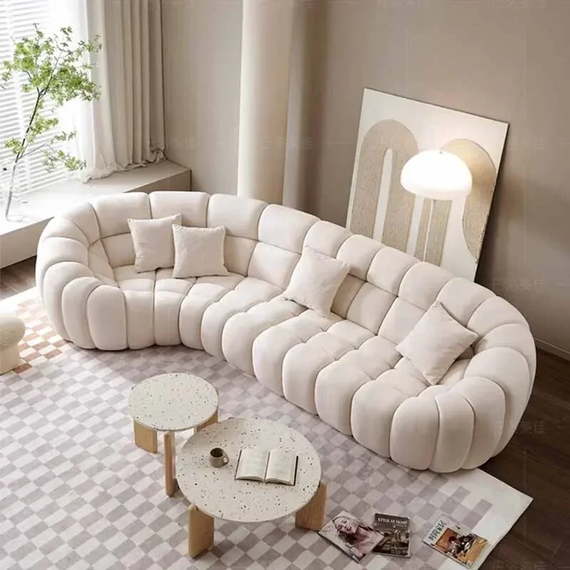 

Luxury Sectional Sofa Living Room Nordic Elegant Relaxing Sofa Comfortable Apartment Canape Salon De Luxe Home Furniture