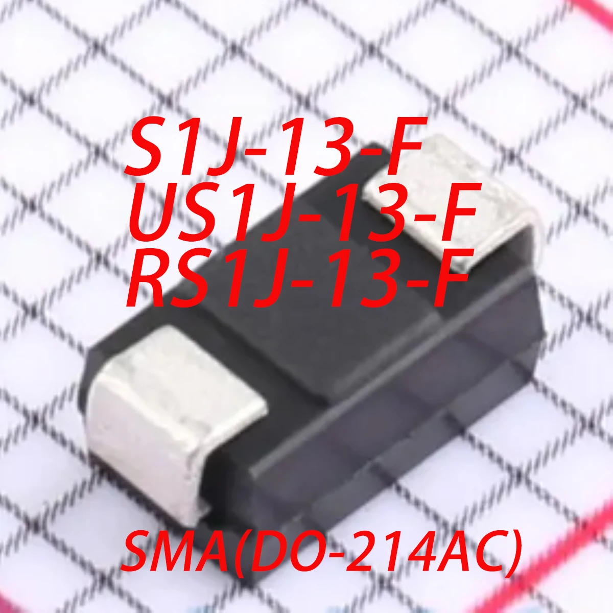S1J US1J RS1J -13-F SMA DO-214AC Original Quick Recovery/High Efficiency Diode Universal 1.7V 1.1V 1.3V 600V 5uA@600V 1A U R S1J