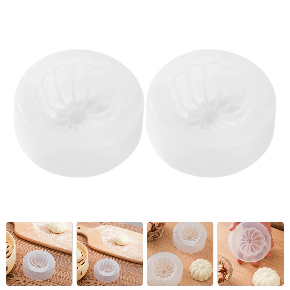 2 Pcs Small Tools Bun Mold Bao Steamer Dumpling Maker Plastic Pastry Steamed Stuffed