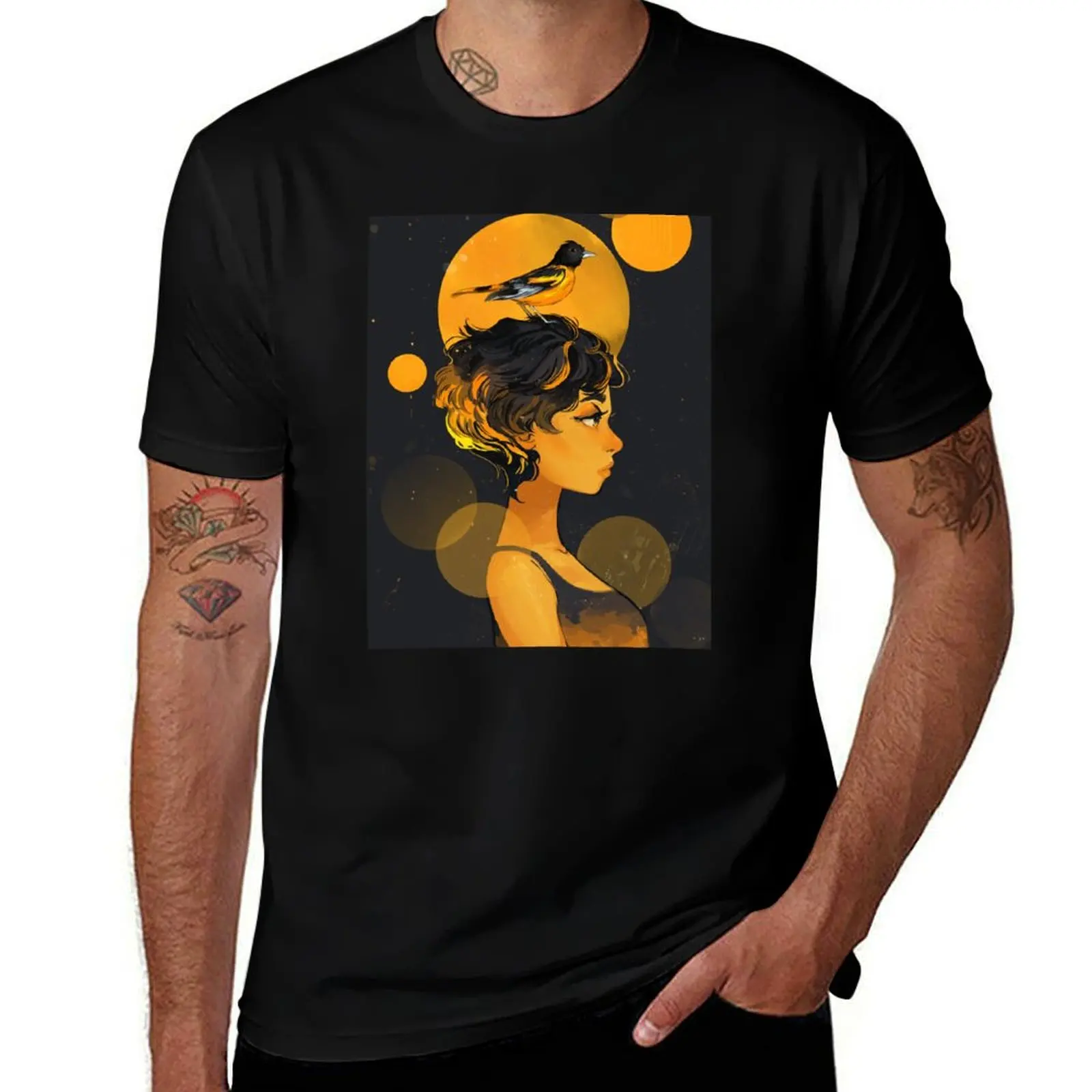 Oriole T-Shirt vintage t shirts anime clothes mens tall t shirts