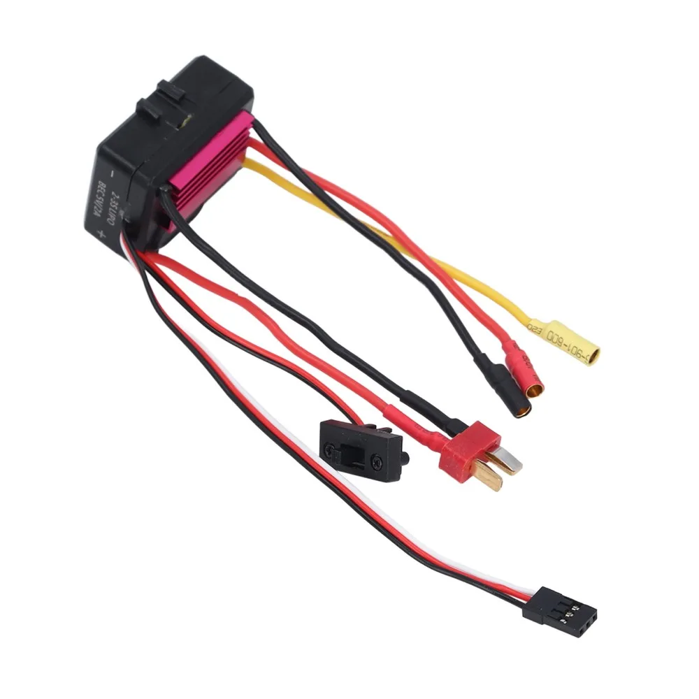 Durable 35A Brushless ESC Waterproof Dust-Proof Electronic Speed Controller Red Sensorless Brushless ESC For RC Boat