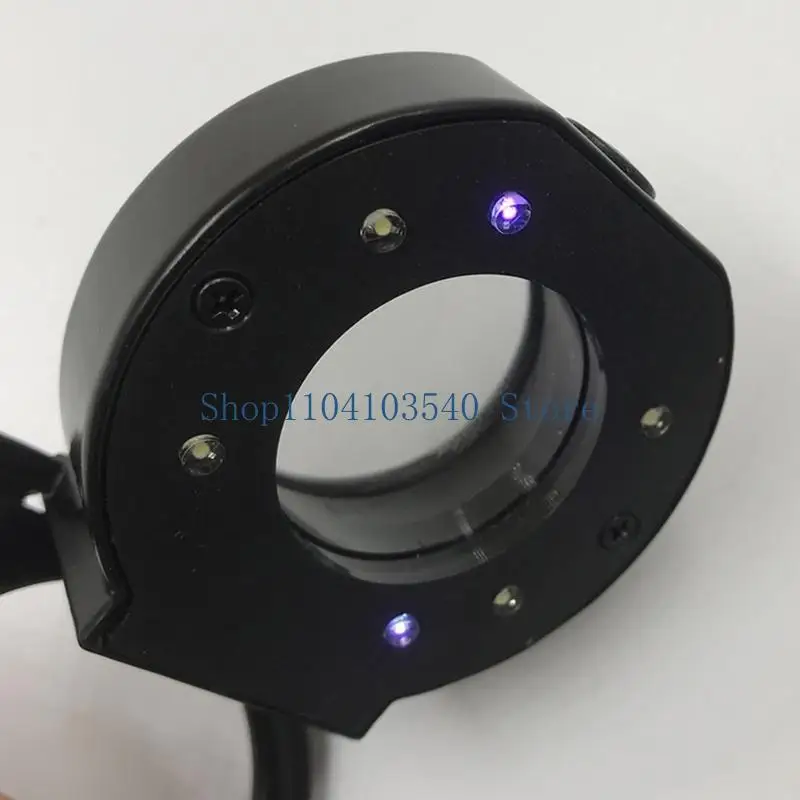02DC 10X 30mm Mini Three-Folding 10X Magnifier Portable Magnifier Magnifying Glass with Scale for Textile Optical Jewelry