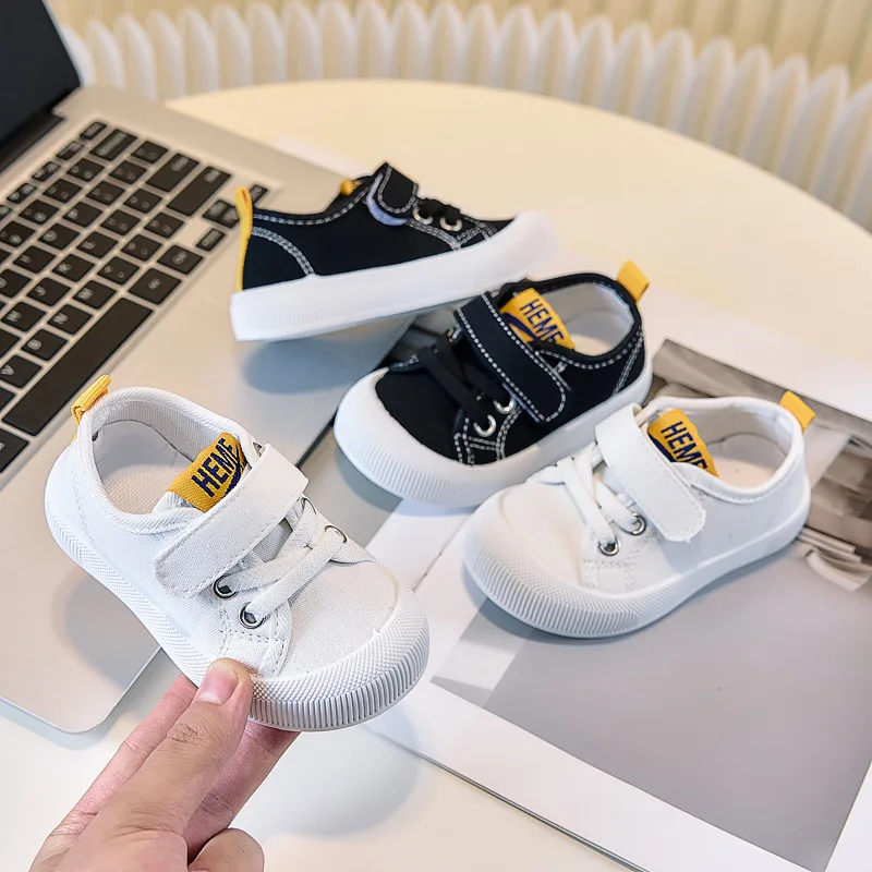 Tenis 2026 Spring New Kids Sneakers Comfort Anti Slip Boys' Canvas Shoes Simple Versatile Girls' Casual Shoes Кроссовки Женские