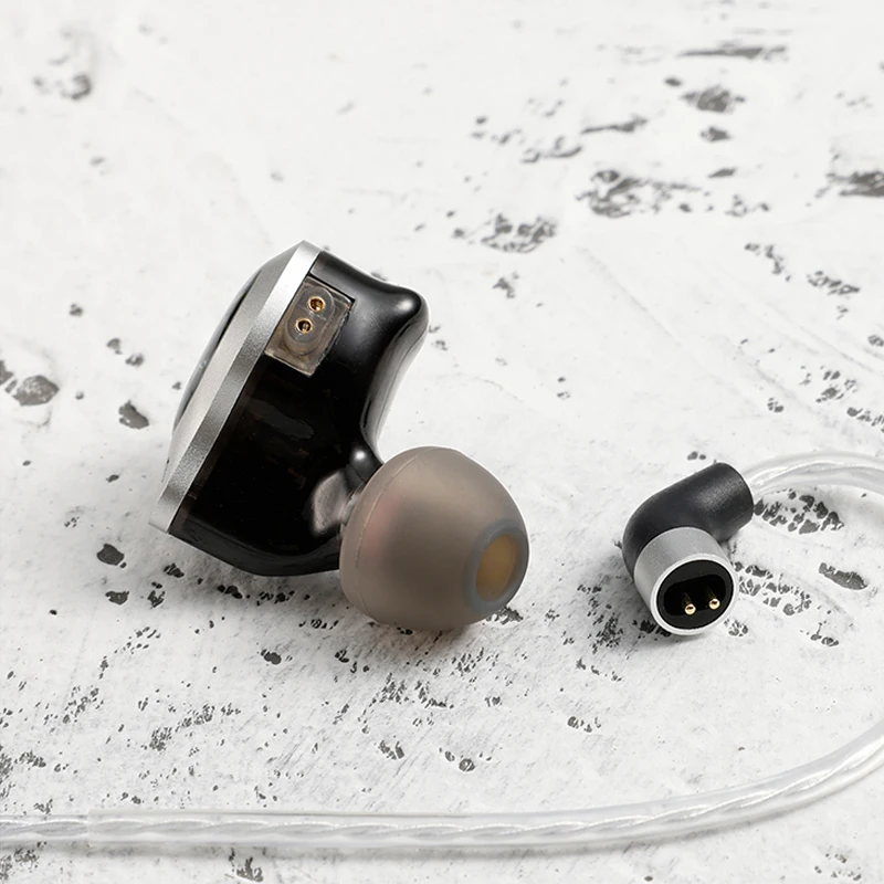 سماعات أذن هرتز ساوند جينكجو 10 ملم 1DD + 1PZT Hifi داخل الأذن IEM مع 3 فوهات ضبط قابلة للتحويل وكابل قابل للفصل