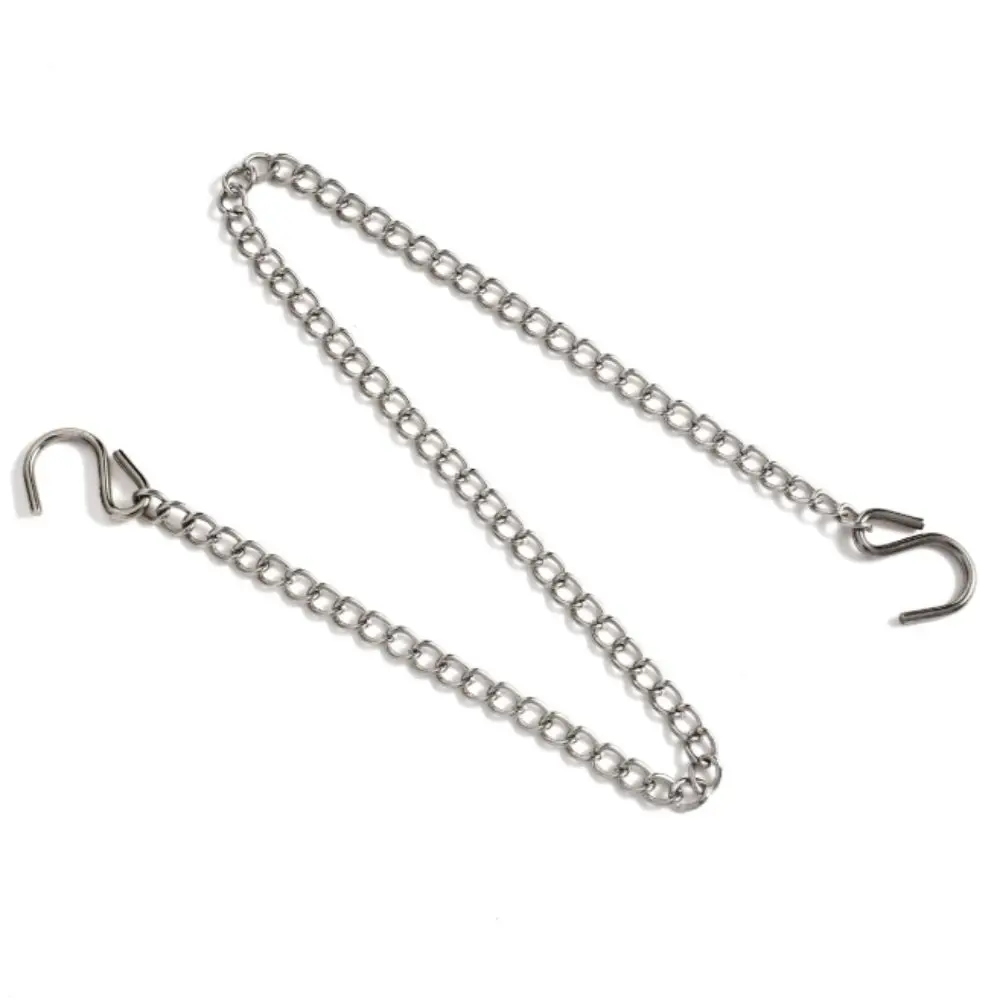 Metal Hanging Chain Strengthened Strong Bearing Capacity Hanging Chain Set S-Hook Hooks Metal Hanging Chain Planter Basket