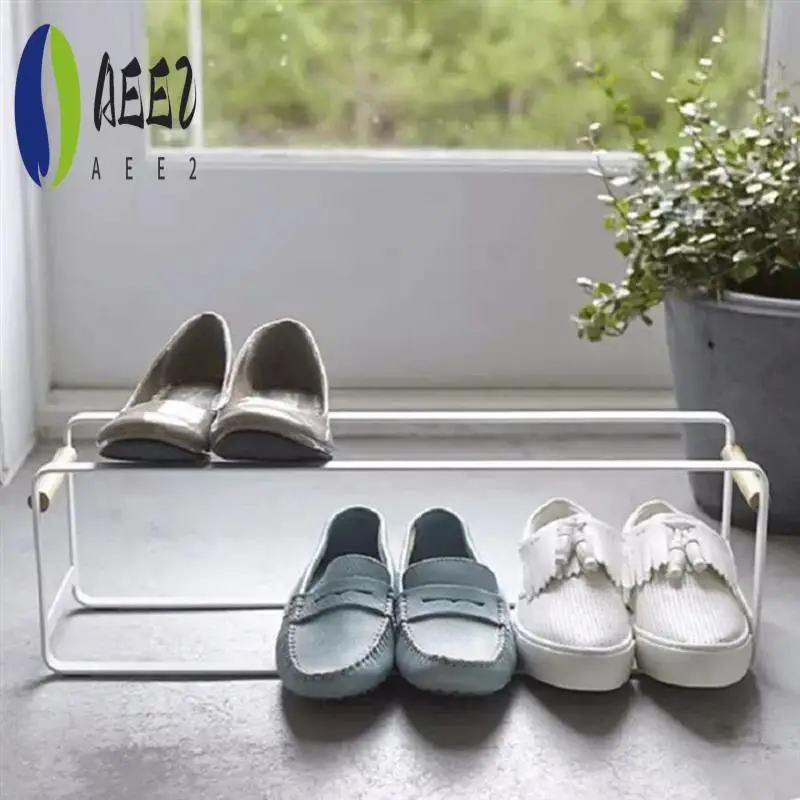 

AEE2-1 PCS Small Stackable Shoe Rack Wood Shoe Shelf For Closets 20.8X5.5X6.4In Shoe Shelf White