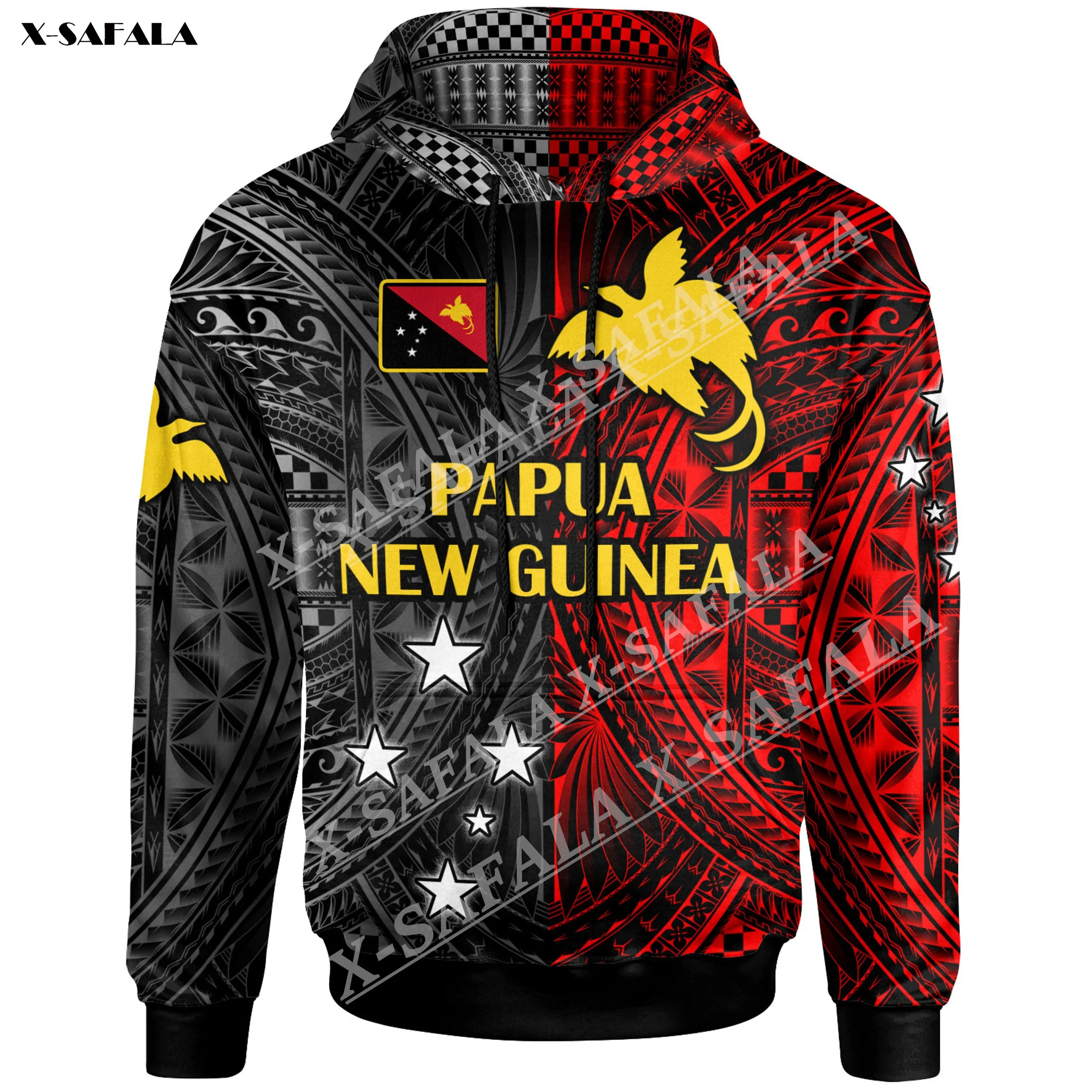 

Papua New Guinea Seal Flag Polynesian 3D Print Zipper Hoodie Men Pullover Sweatshirt Hooded Jersey Tracksuits Outwear Coat