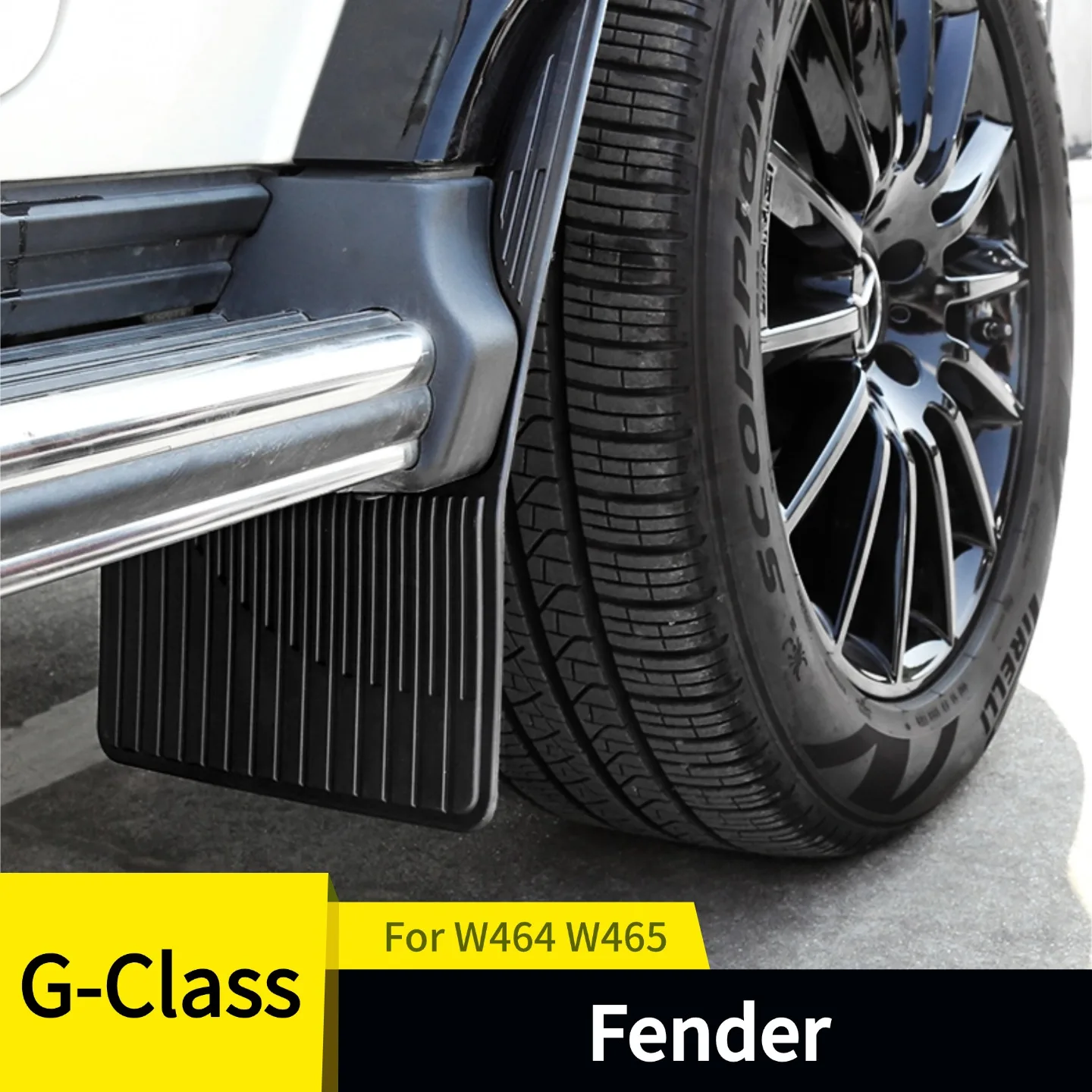 For 464/5 Mercedes Benz G-Class G350 G400 G450 G500 G63 Exterior Protective Parts, Front & Rear Splash Guards, Durable Mudguard