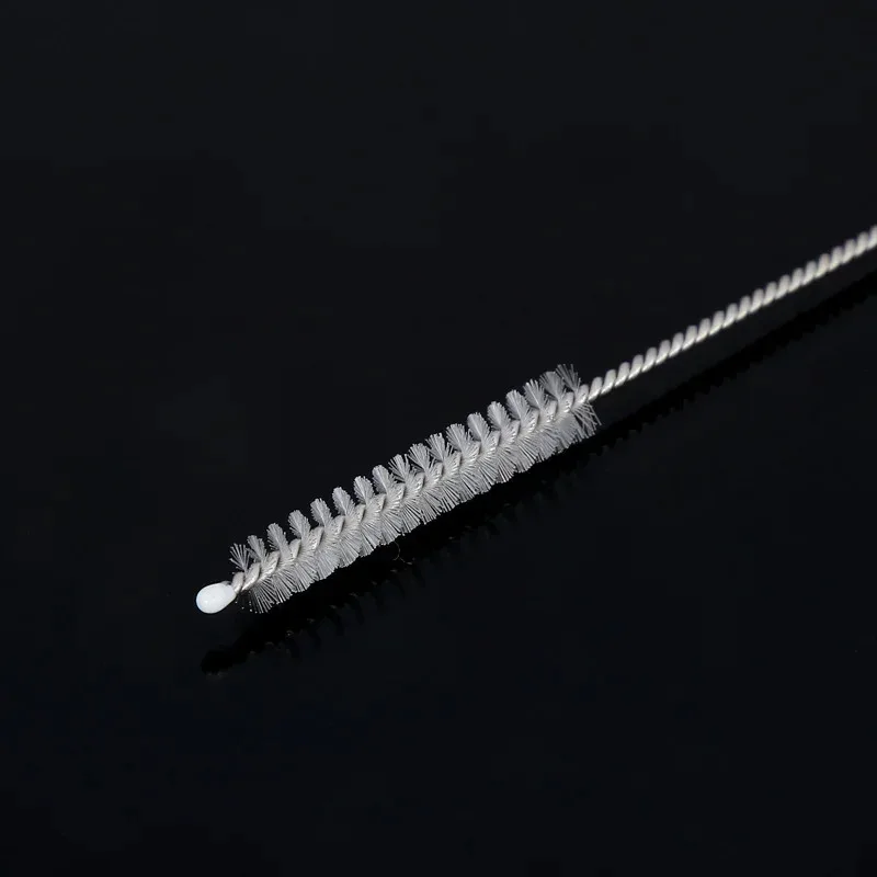 1/5/10Pcs Drinking Straw Cleaning Brushes Set Pipe Tube Cleaner Nylon Bristles Stainless Steel Handle