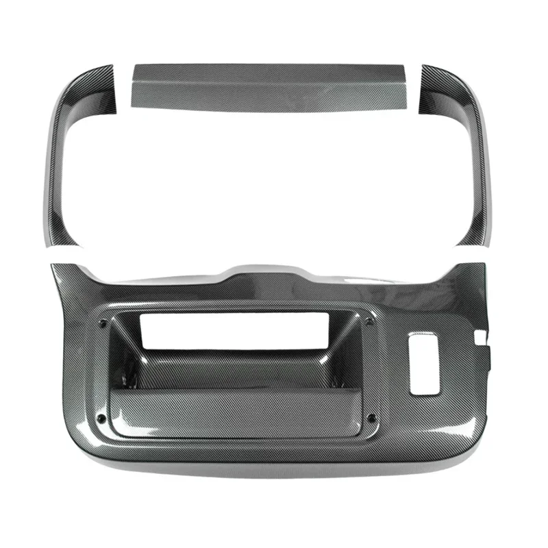 Car Tailgate Protective Panel Suitable for Chery ICAR V27 2026 Modified Car Carbon Fiber-Patterned Anti-Kick Protective Panel