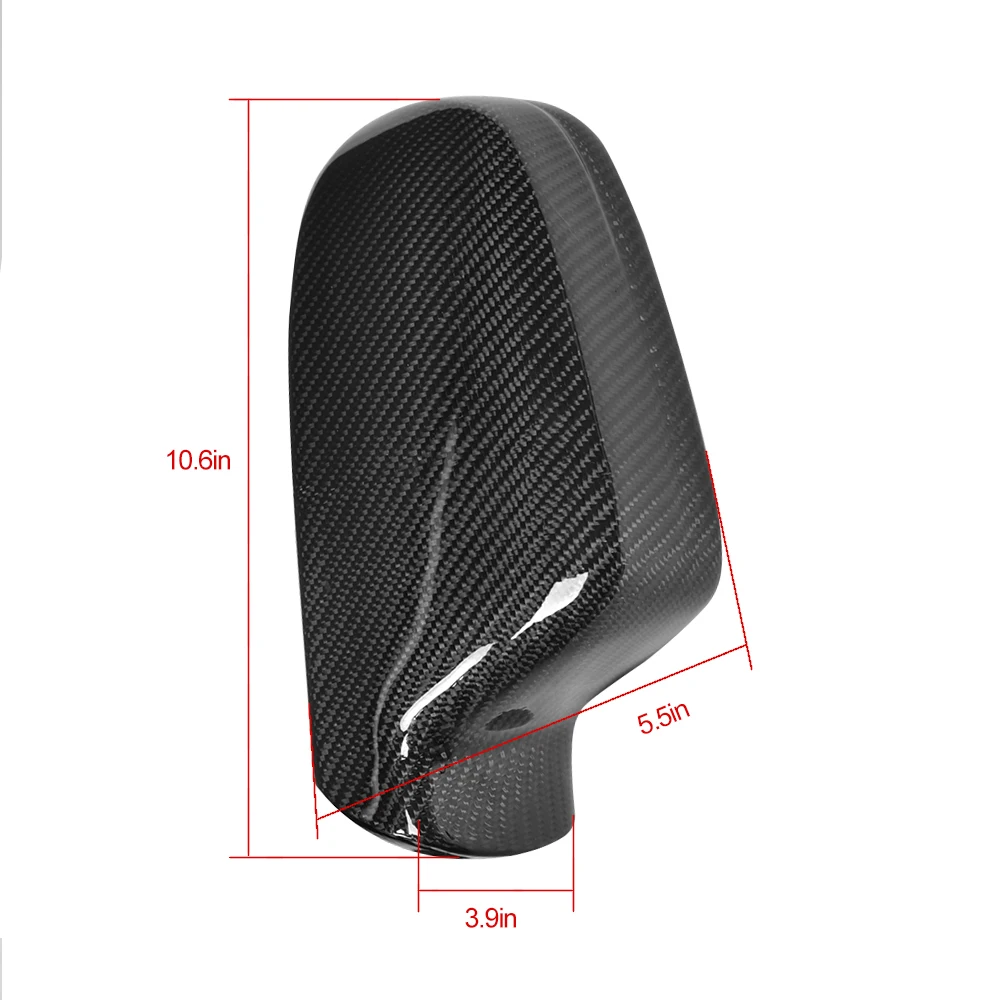 Cubierta de espejo lateral de fibra de carbono, accesorio de lujo modificado para AUDI A4, B9, 13-15, A5, 10-15