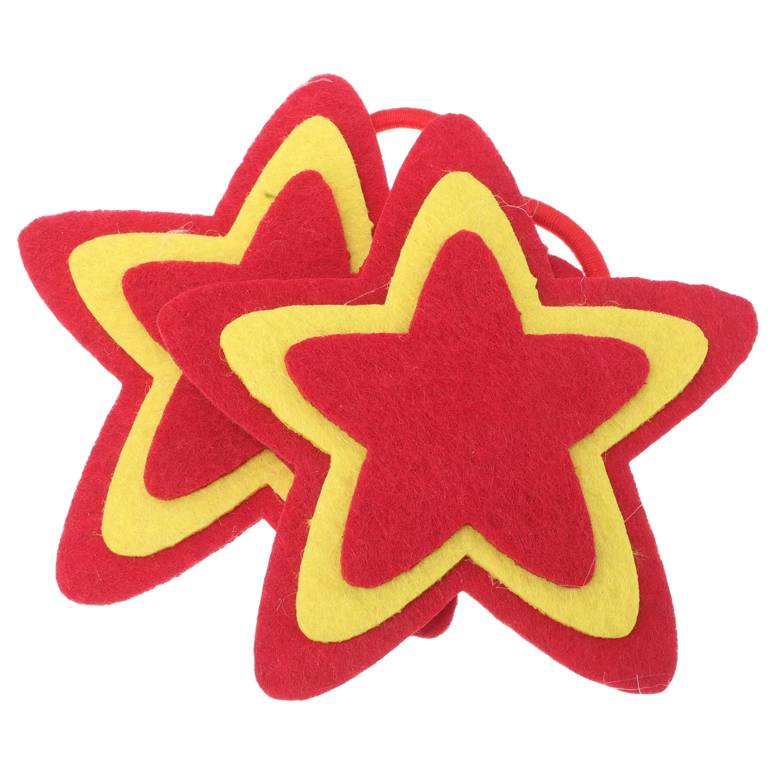 

2pcs Children Wrist Corsage Bracelets Felt Flower Party Favor Kids Performance Dance Props Star FivePointed Kindergarten