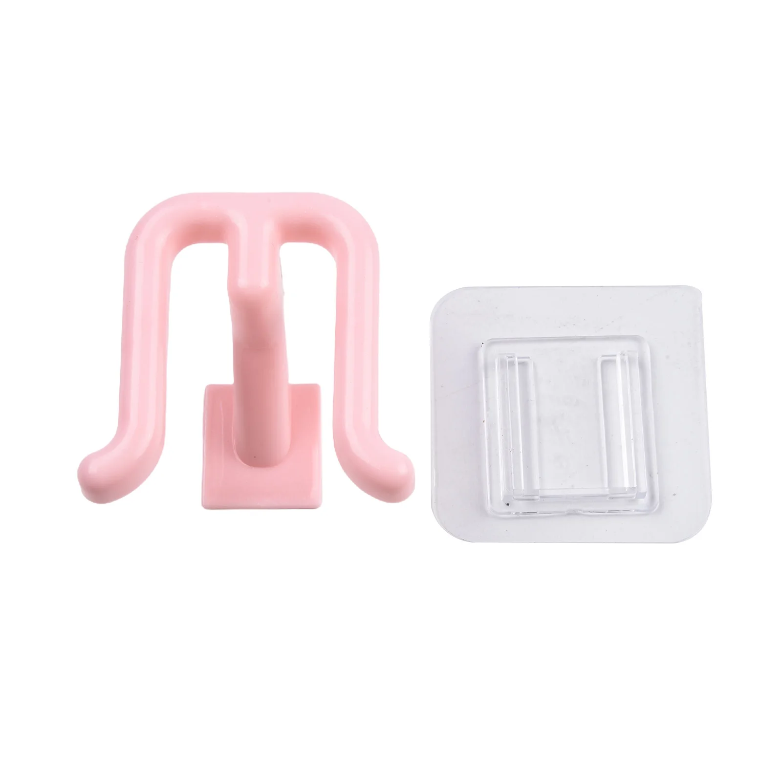 1PCS Holder Clothes Hooks Bathroom Kitchen Plastic Self Adhesive Wall Coat Rack Key Holder Rack Towel Hooks White Blue Fixture