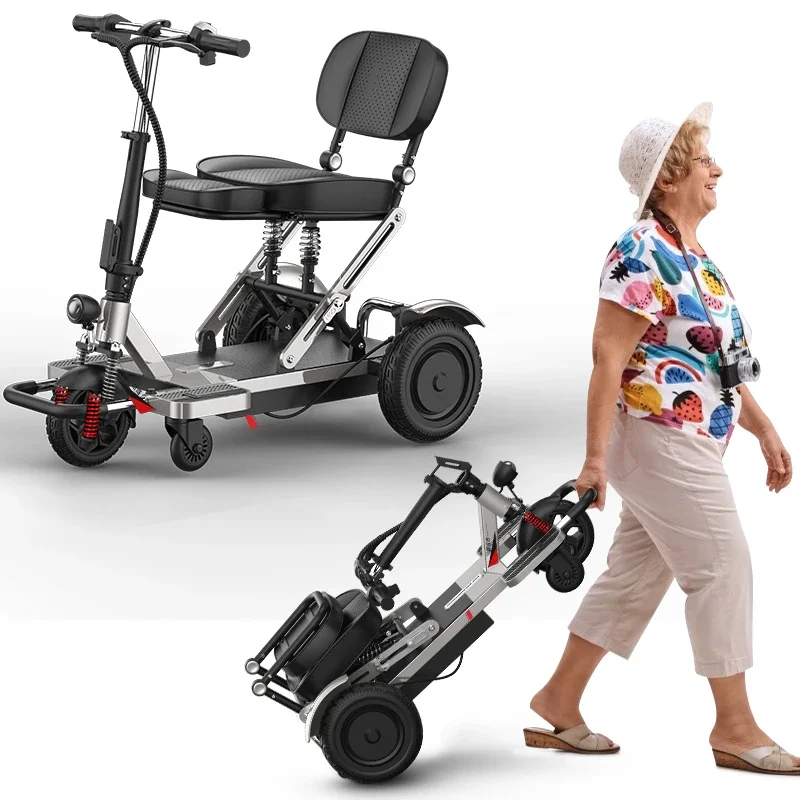 

Capacity 150kg 2 Person Seat Electric Mobility Scooter Lightweight And Folding Mobility Scooter