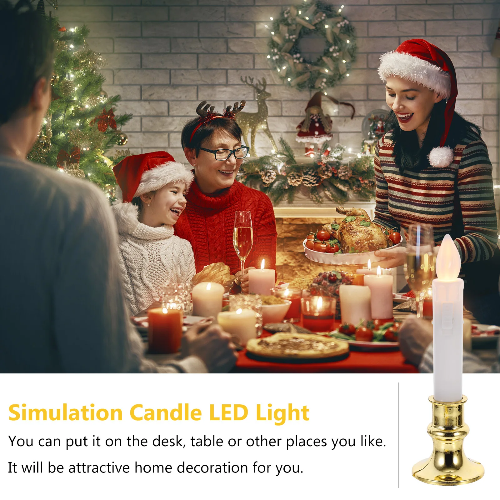 

12pcs Led Fake Lights, Electric Lamp For Home Decoration, Simulation Light, Incense Artificial , Decor Led Light,
