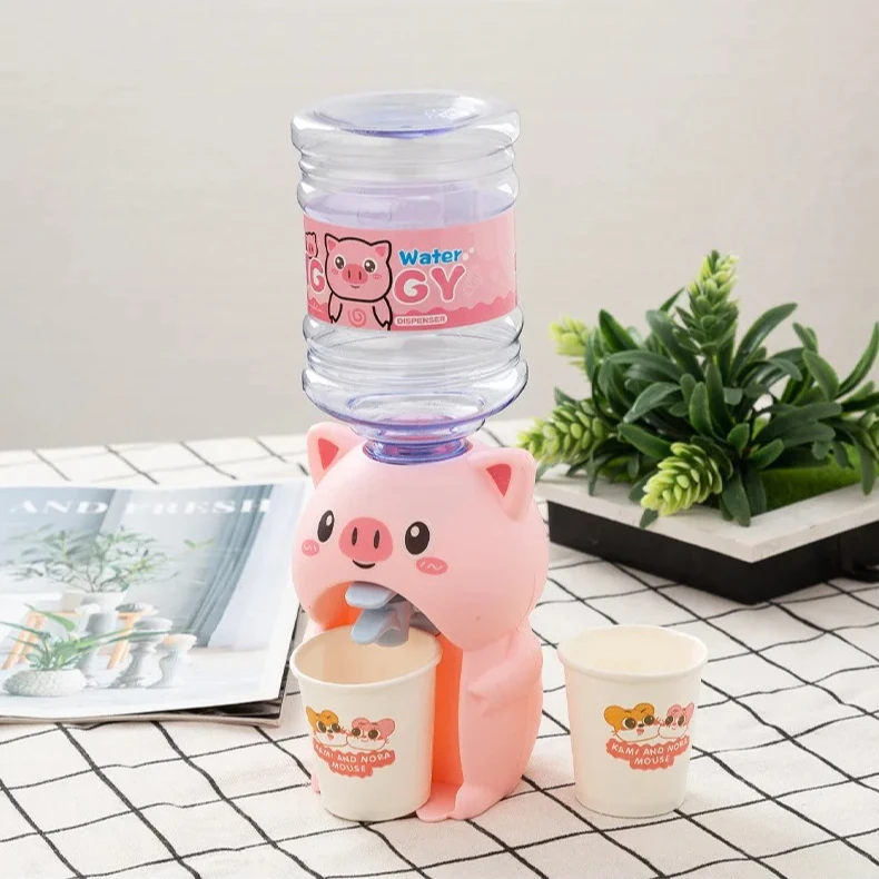 Mainan Dispenser Air Mini Mainan Minum Bayi Lucu Mainan Rumah Bermain Menyenangkan Simulasi Kartun Anak-anak untuk Ornamen Dekorasi Rumah Anak