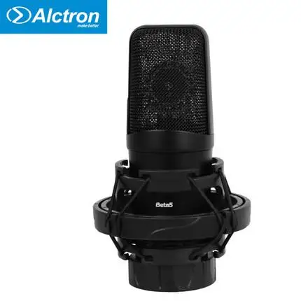 Manufacture Alctron studio recording condenser microphone with shock mount for YouTube live broadcast singing stage performance