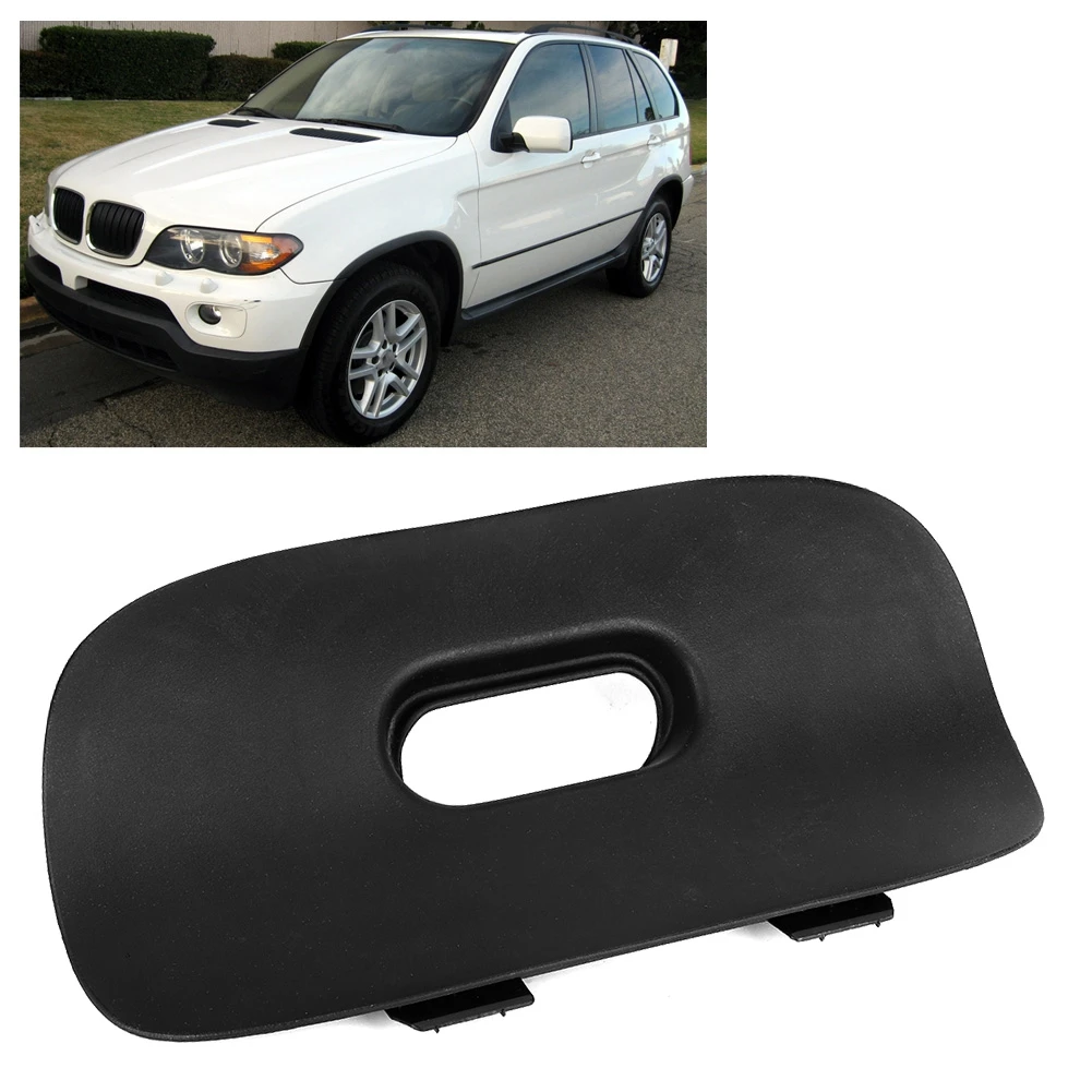 Rear Bumper Tow Hook Cover Heavy Duty ABS Snap-On Protector for BMW X5 E53 2000-2006 Models OEM 51128402327