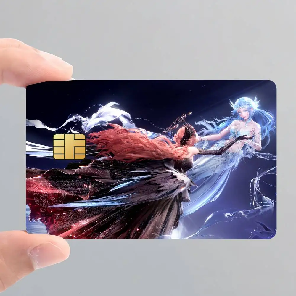 Game Infinity Nikki Poster Credit Card Skin Stickers for Bank Access Protective Film Cover Sticker Surprise Gift