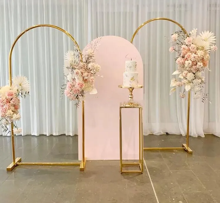 

8ft x 4ft floral stand shinny gold Wedding arch stand, Wedding arch ,wedding Backdrop