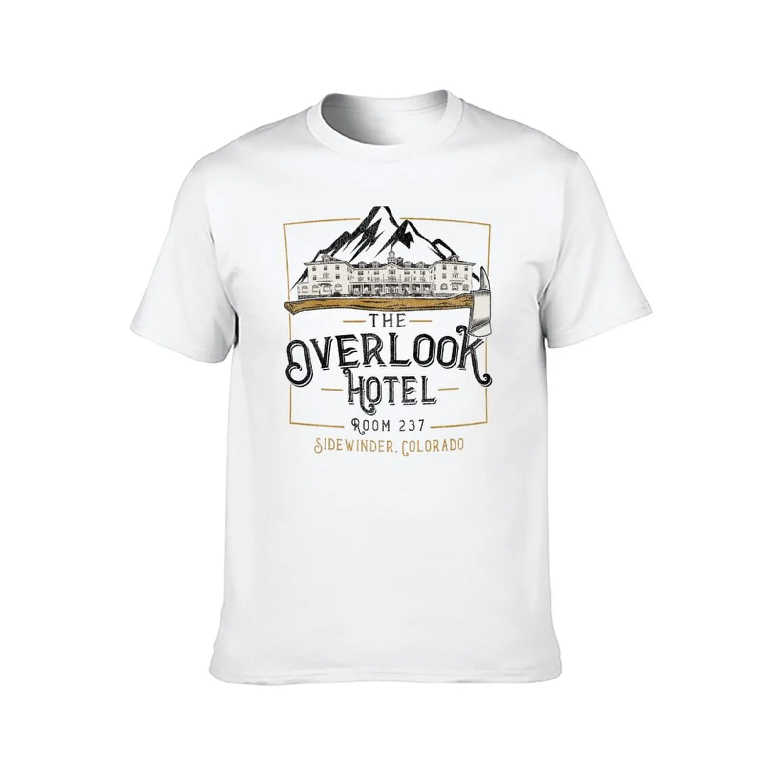 Overlook Hotel Colorado Worn T-Shirt t shirts for man graphic tees graphic t shirts for man anime t shirts oversize T-Shirt